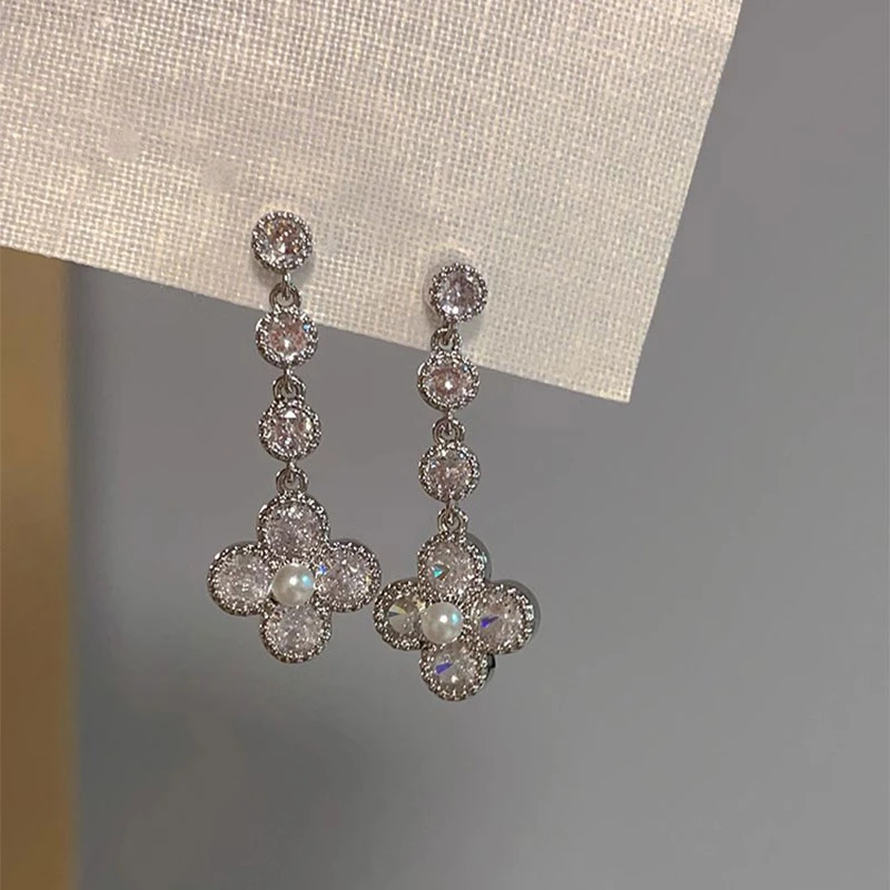 925银针爆款百搭ins耳钉花朵精致气质高级耳环女轻奢时尚耳饰6400