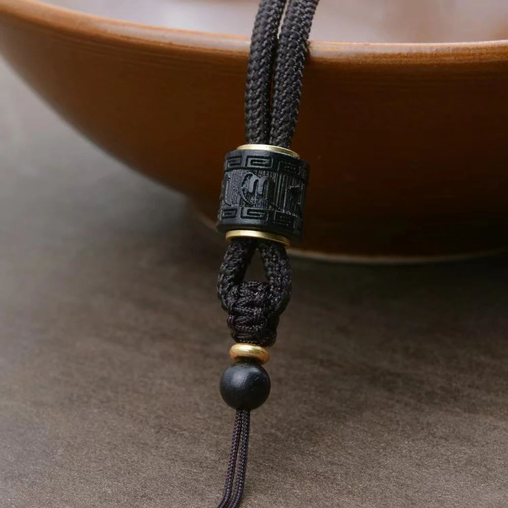 非金属布艺吊坠 布艺吊坠挂绳简约手工编织项链素款挂脖挂件缘素