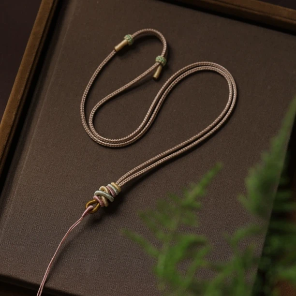 非金属布艺手链 手工编织双联结项链绳挂件绳纯手工编绳BG-069
