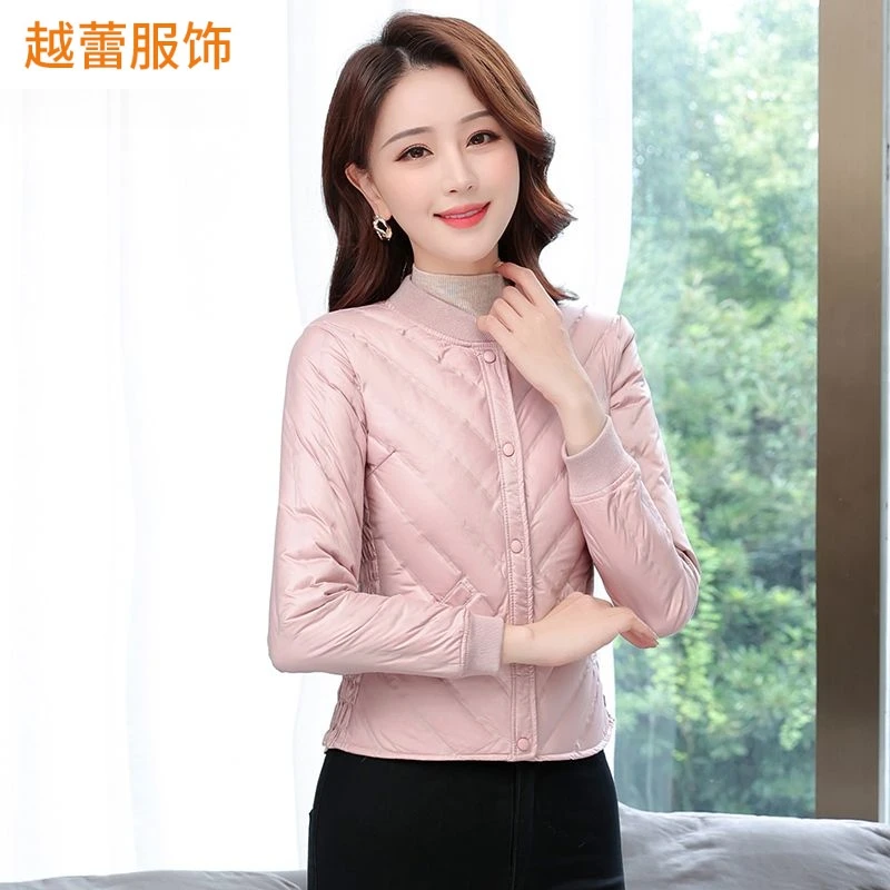 冬羽绒内胆女修身显瘦妈妈打底内搭轻薄新款内穿大码白鸭绒羽绒服