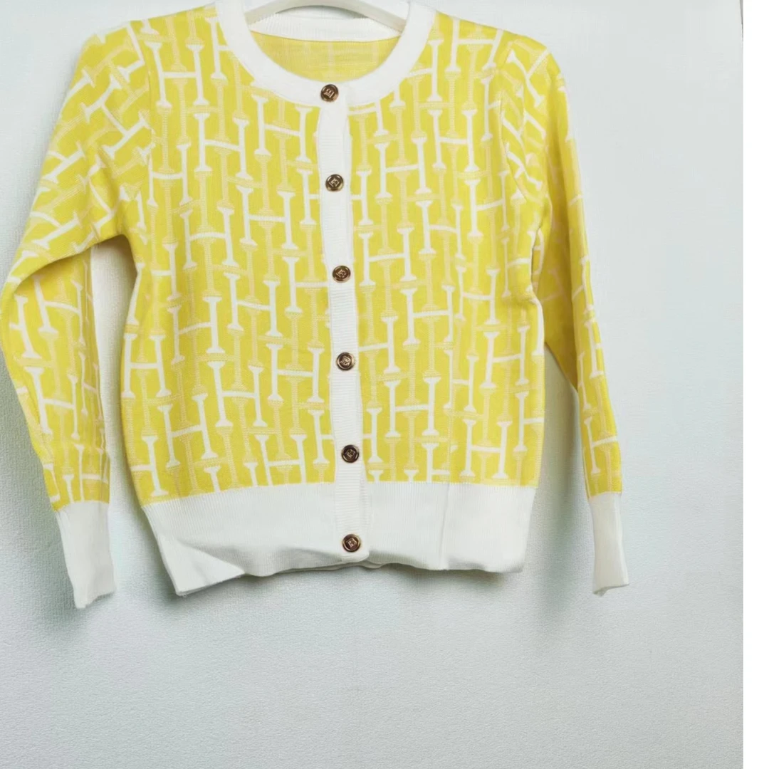 欧货2023漂亮小香风洋气秋冬高档针织设计感小众开衫外套女长袖