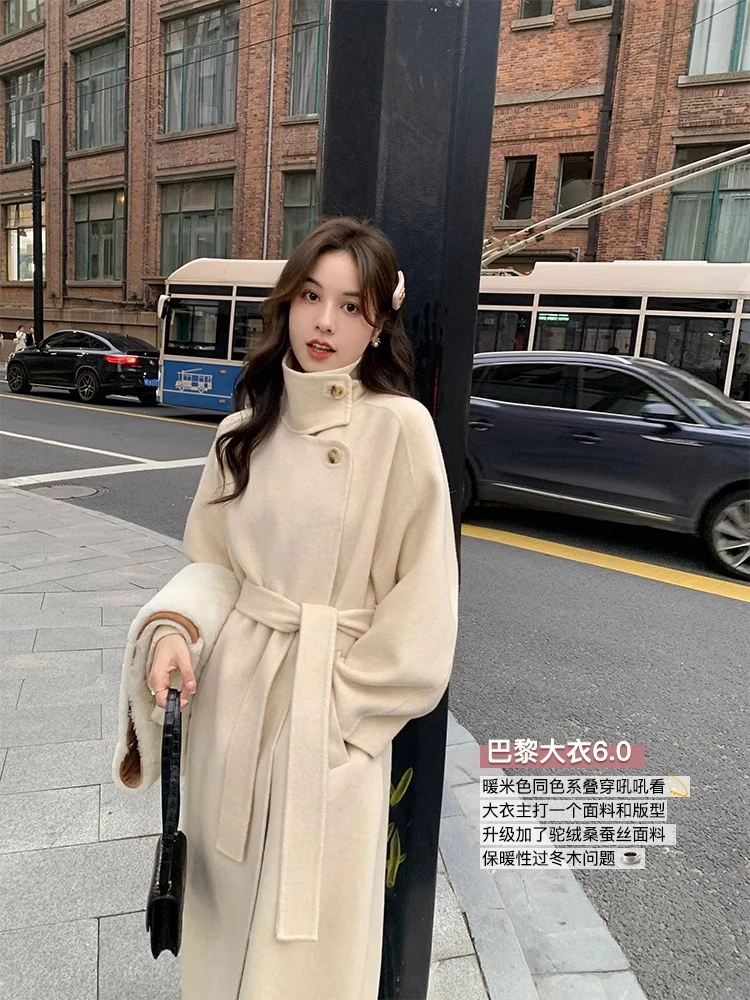 花栗鼠小姐   巴黎大衣/长短版 私服王炸~篙品质绵羊毛保暖双面