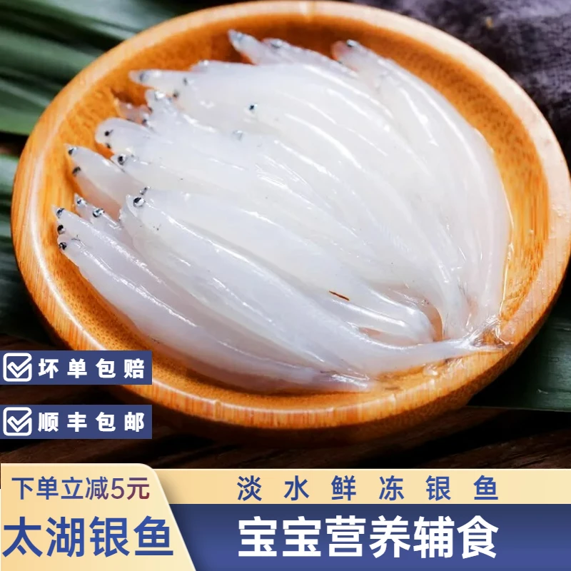 太湖小银鱼新鲜食用三白小银鱼鲜活淡水银鱼宝宝辅食营养顺丰