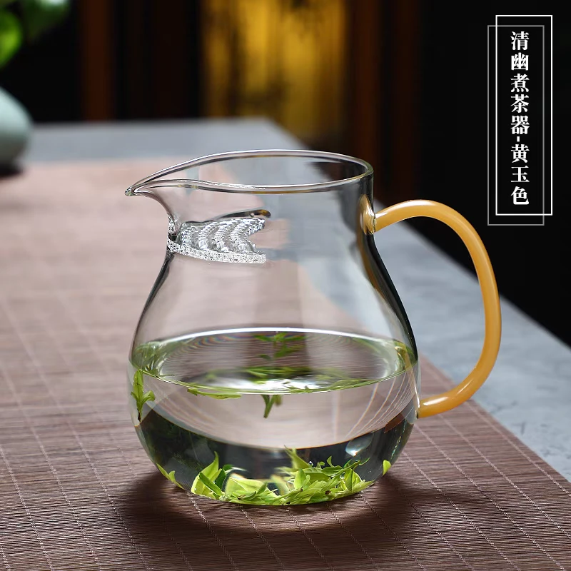 公道杯大容量加厚透明家用月牙杯高档晶焱简易煮茶器