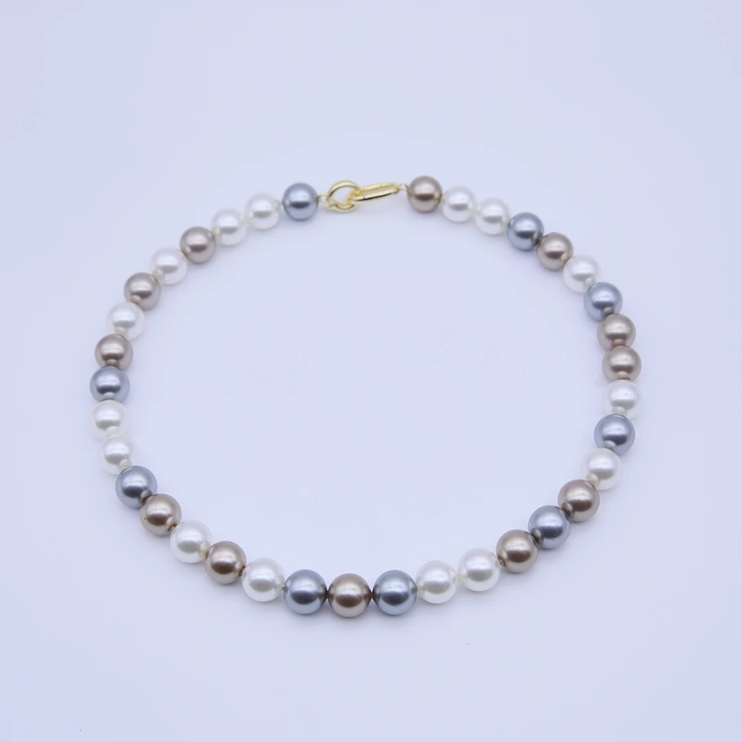 非金属项链 宝莉【美拉德糖果】全珠项链12mm+手链戒指丝巾