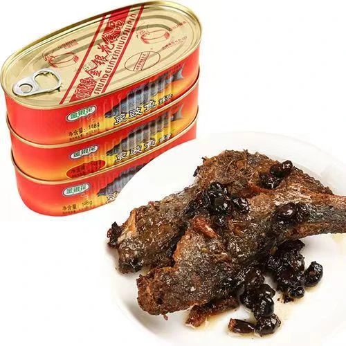 豆豉鱼罐头鱼148g即食豆豉鱼罐头速食品下饭菜罐头肉类熟食小吃