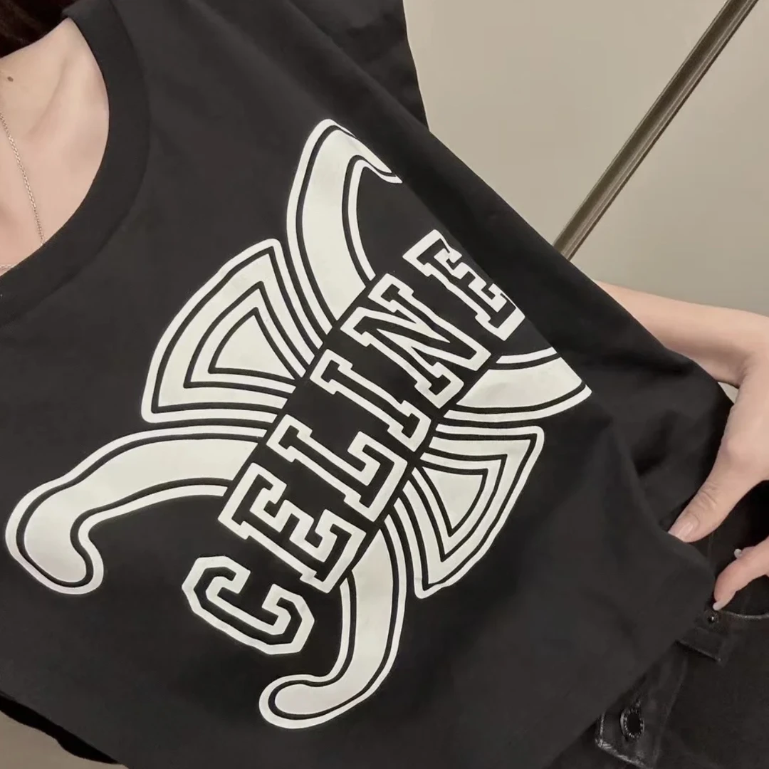 Celine/赛琳 1h042 99新 凯旋门标语背心 XL码 公价9k