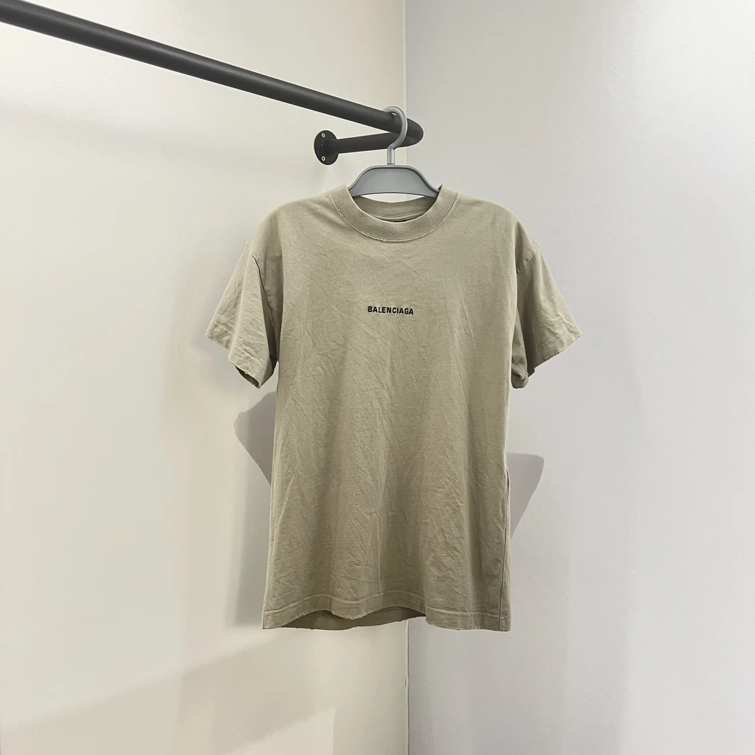 99新 Balenciaga/巴黎世家 ys136 99新 纯色logo字母印花T恤 xs码