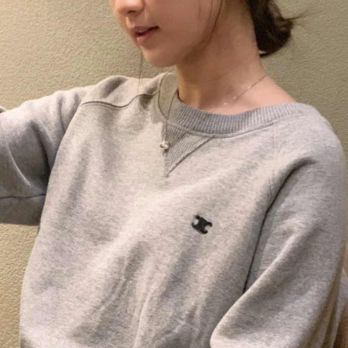 Celine/赛琳 ltk09 99新 凯旋门logo圆领卫衣 L码 公价1w