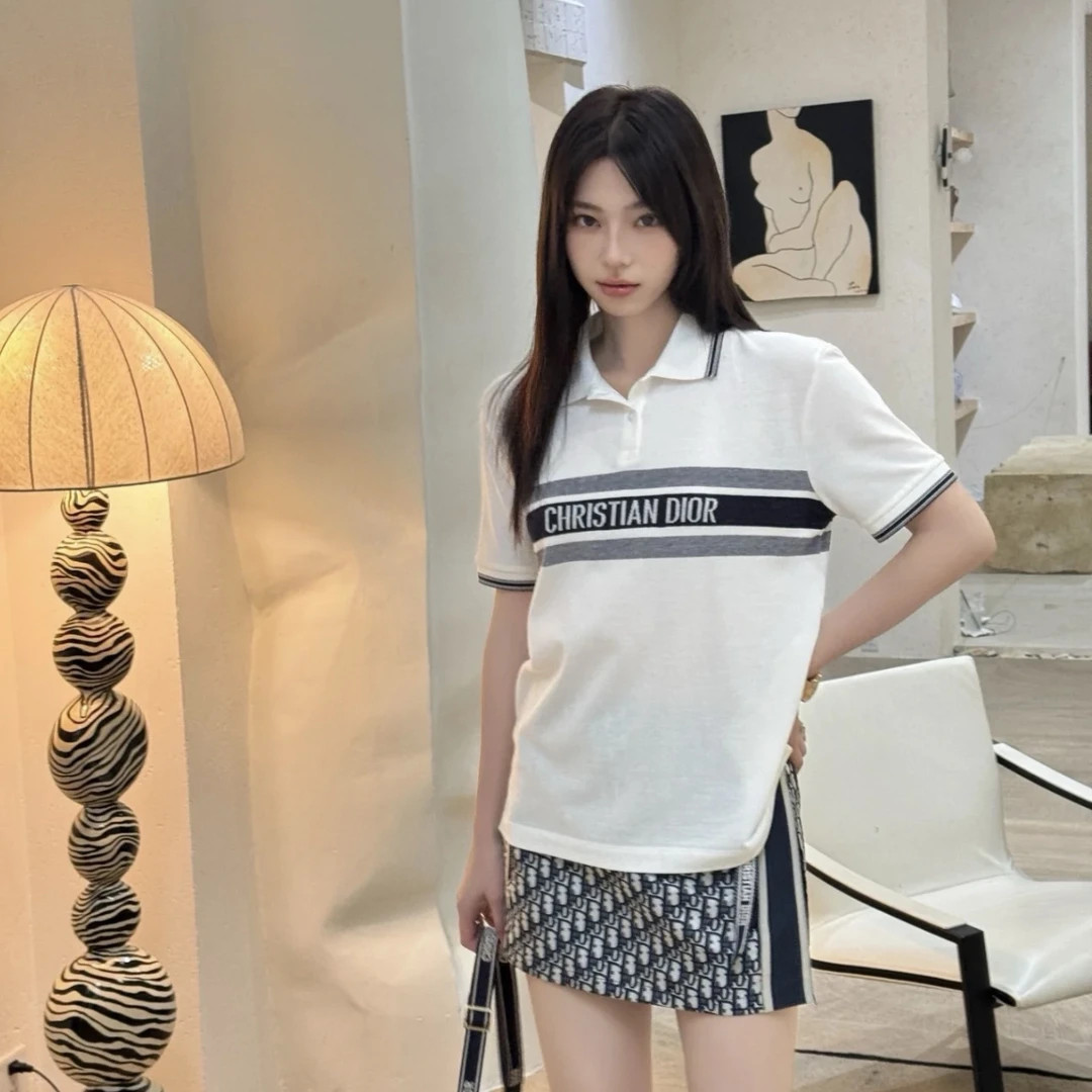 Christian dior/迪奥 b047 针织polo衫 xs码 公价9k