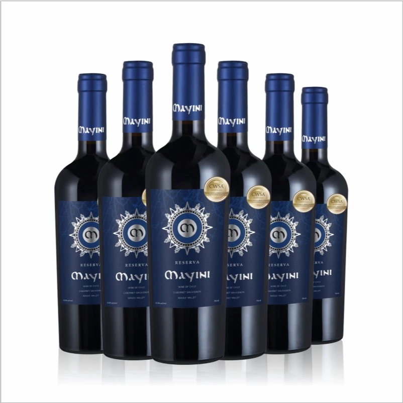 玛意尼原瓶进口M5珍藏赤霞珠干红橡木桶8个月果香浓郁醇厚酒庄