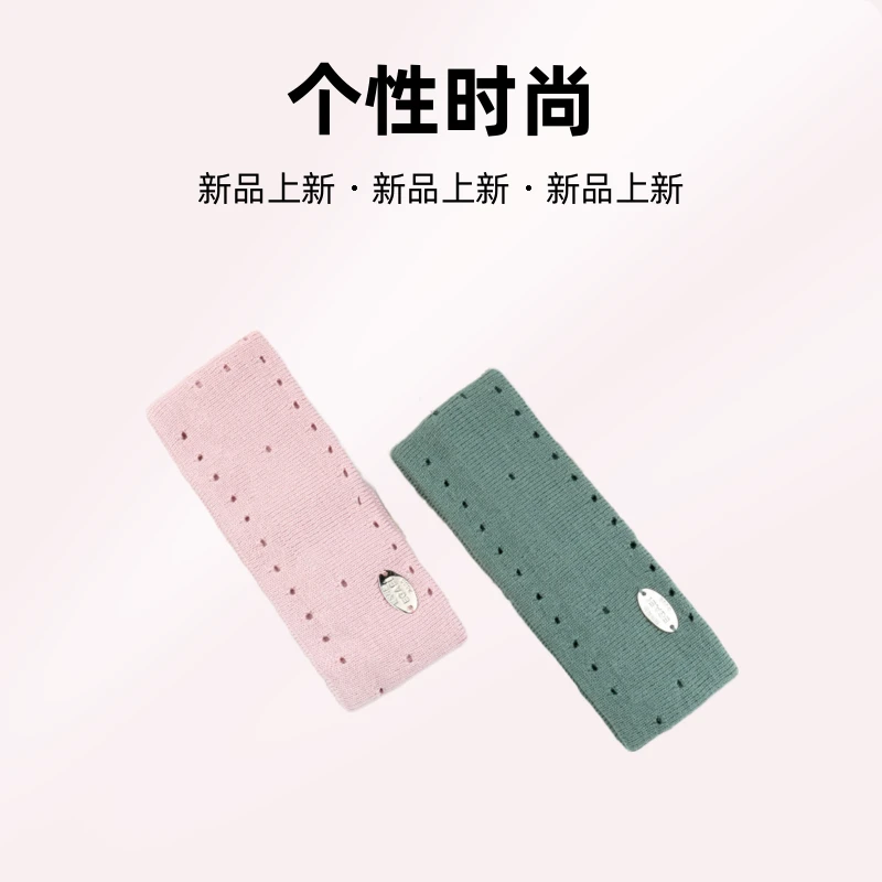 针织发带个性时尚运动情侣束发头带ins网红发箍纯色弹力压发头套