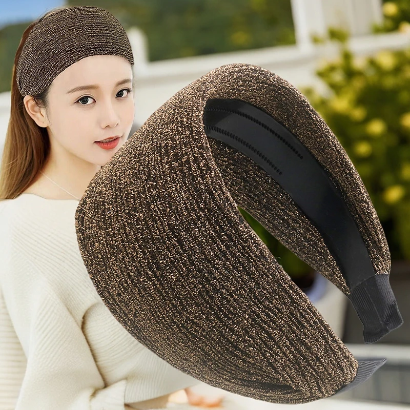 2025新款带齿防滑宽边发箍遮白发头饰韩版洗脸发卡夏季头箍女百搭