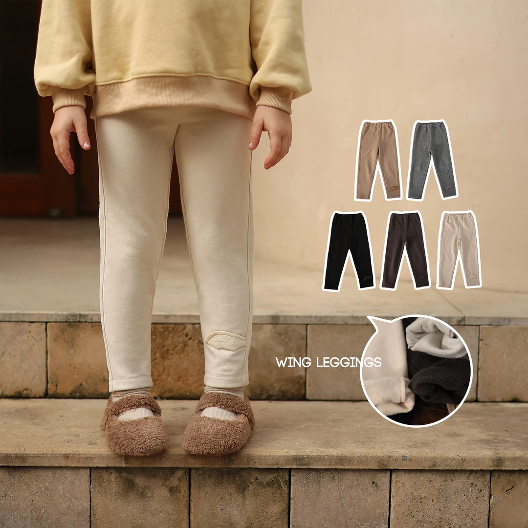 允儿妈女童2023秋冬加绒外穿小脚运动裤 宝宝冬季小脚裤休闲裤潮