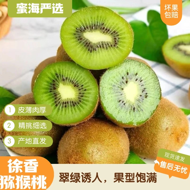 【蜜海严选】陕西徐香猕猴桃24枚单果90g+放软甜蜜多汁现摘现发