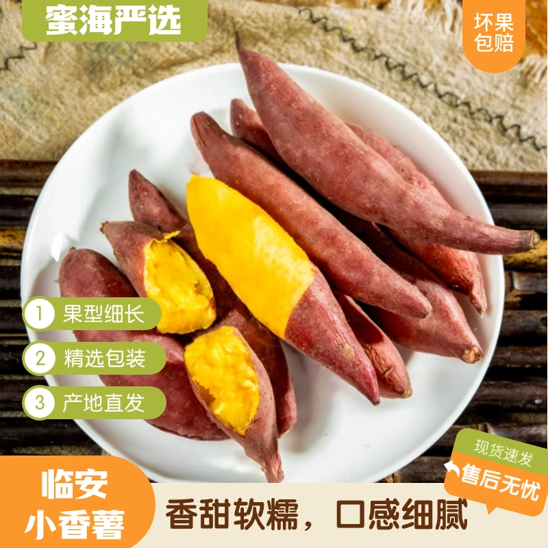 【蜜海严选】【临安小香薯4.7斤中果彩箱装】粉糯香甜皮薄无筋甜香