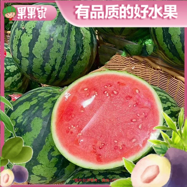 【脆甜多汁】招牌-麒麟西瓜4.5-5斤（半个-1/4个）