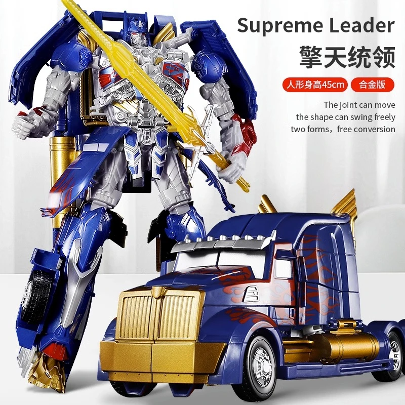 新年礼物合金版手办儿童变形玩具擎天柱汽车模型男孩大黄蜂机器人