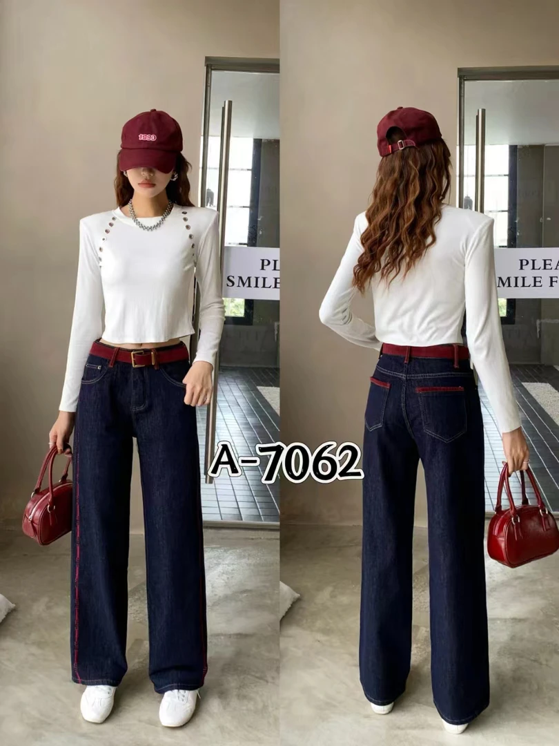 秋冬新款直筒牛仔裤7062