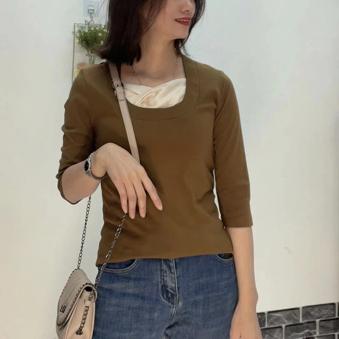 早秋新款七分袖上衣5505（断码清仓）