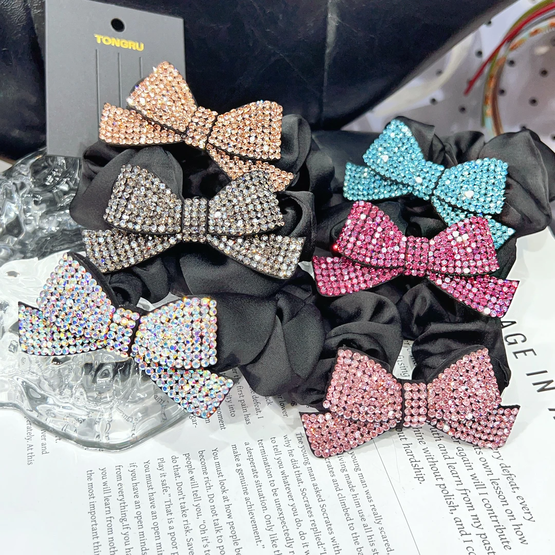 韩国施家钻头绳网红甜美爆款绑发绳不勒头发无痕小肠圈少女超仙女