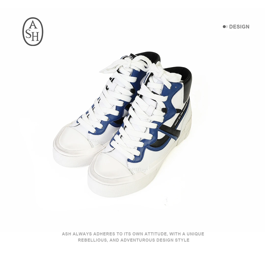 ASH  新款女鞋休闲高帮鞋子女做旧擦色百搭女鞋 韩版40041
