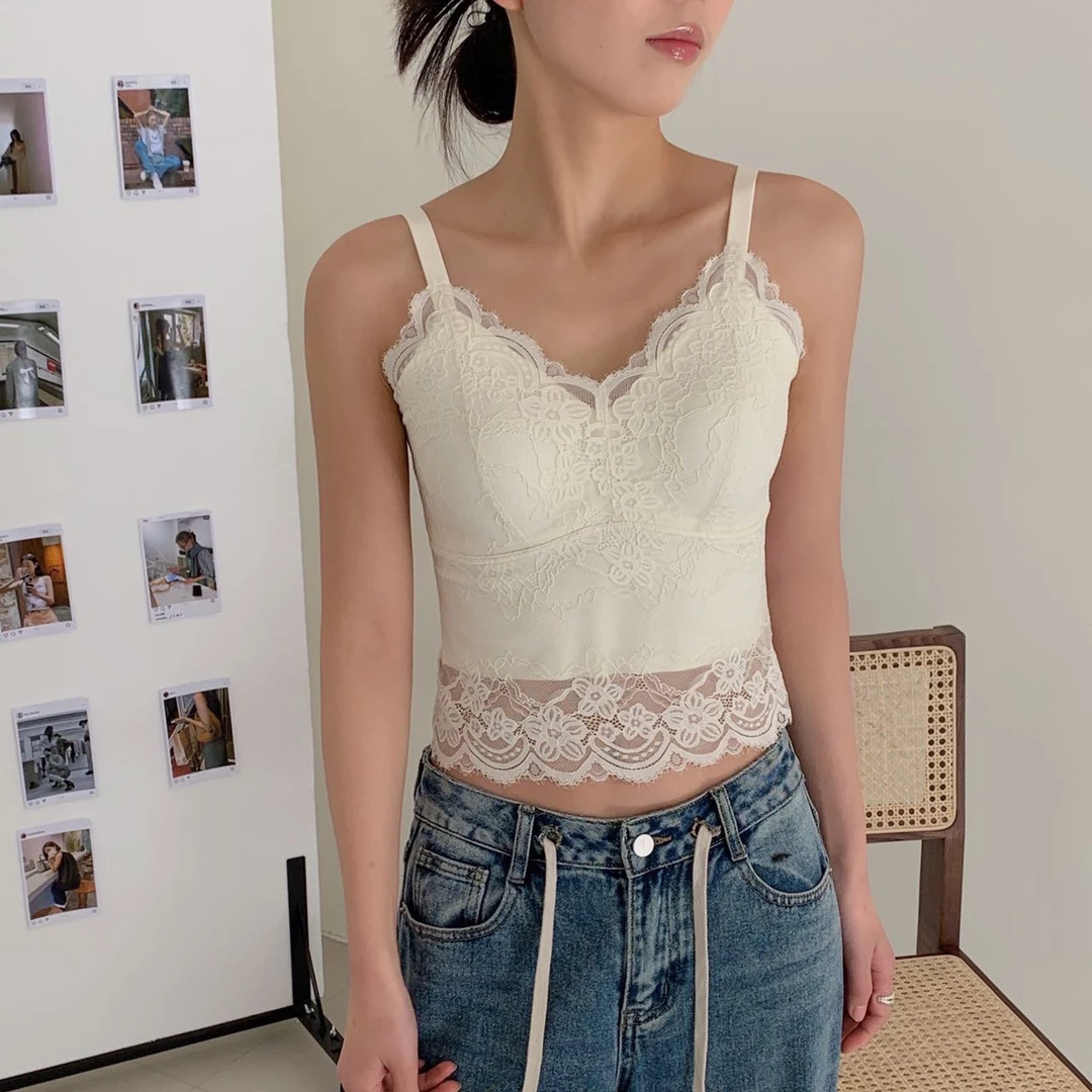 【美背】T918早春夏新款宽肩带蕾丝性感美背