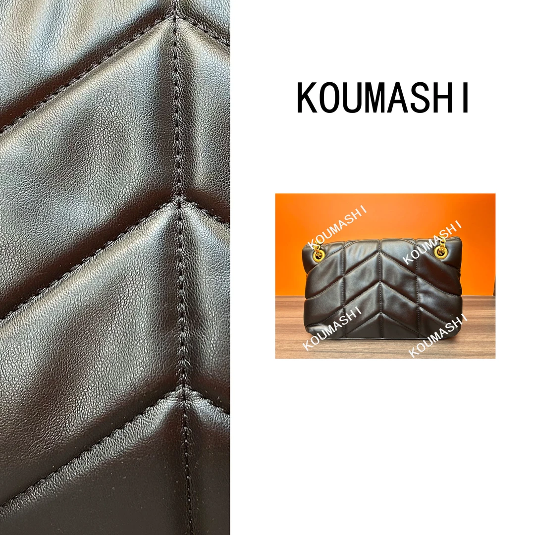 KOUMASHI手工真皮包一S373云朵包黑色   底长29底宽11高19