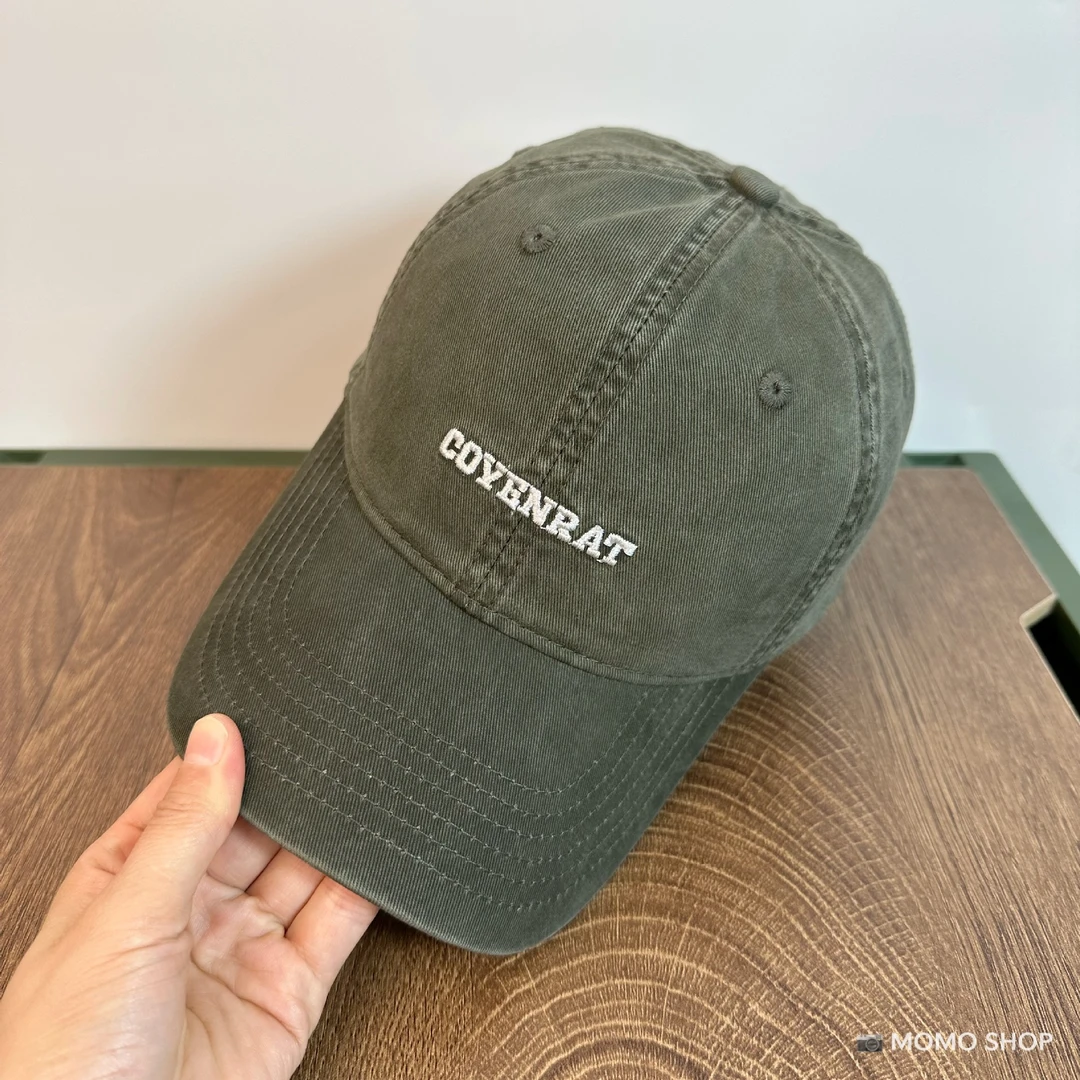 【大帽檐双刺绣棒球帽】水洗上班帽子纯色男女大头围软顶男款鸭舌帽