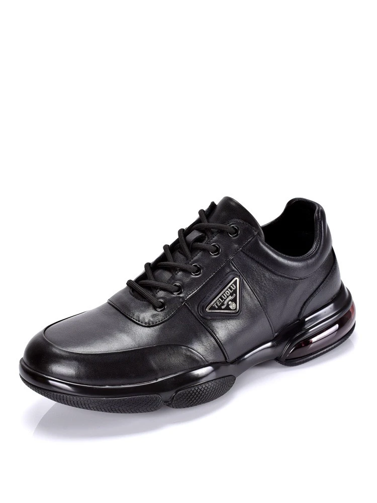 高端透气气垫软弹低帮牛皮休闲鞋时尚百搭