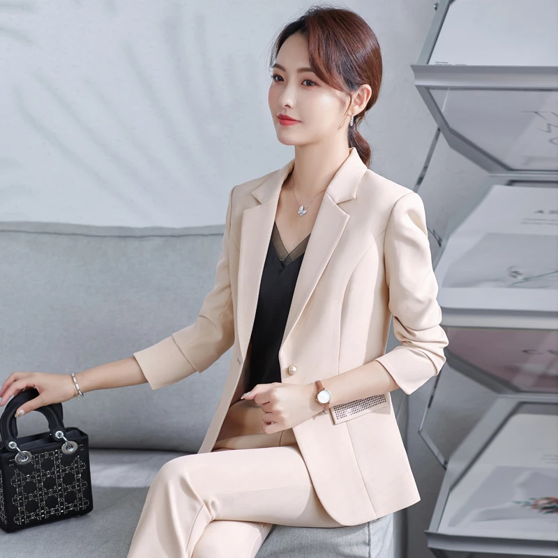 【珞蒂】春秋气质时尚休闲修身显瘦职业女神范设计感女款西装外套