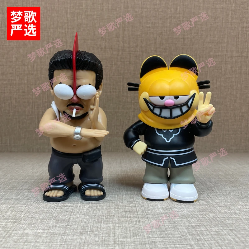 魔鬼筋肉人懦夫救星模型蒙面猫恶搞魔鬼达潮玩公仔摆件送生日礼物