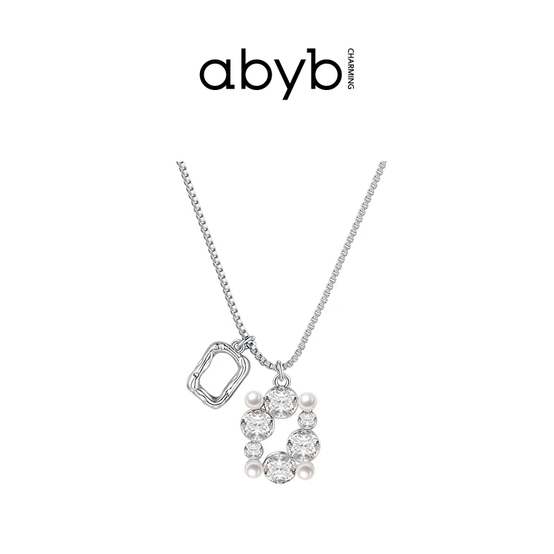 ABYBCHARMING 艺术之镜项链小众轻奢简约百搭