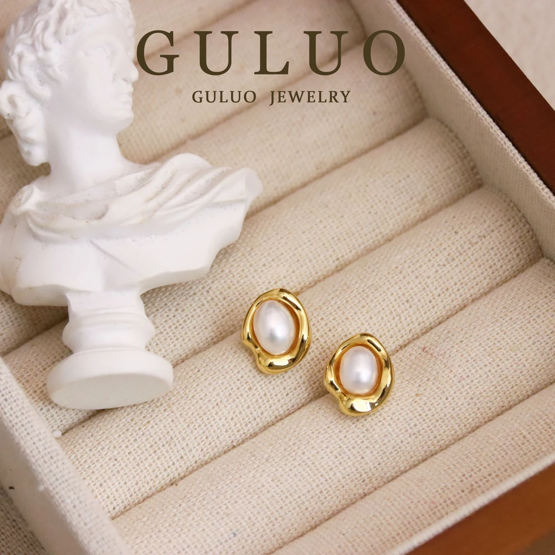 合金仿珍珠耳饰 轻奢豆豆耳钉小众气质1951