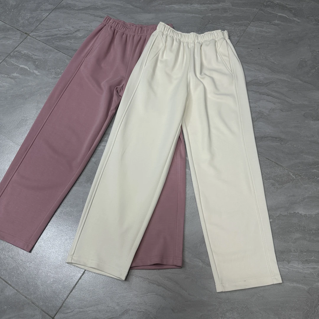 简约纯色运动风直筒卫裤83066