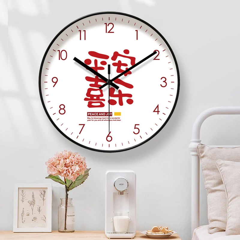 易普拉6440挂钟钟表挂表挂钟客厅卧室创意现代挂墙超静音石英钟