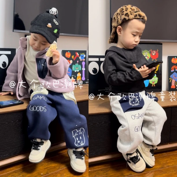 【现货福利清仓】时尚纯色百搭儿童德绒连帽打底衫
