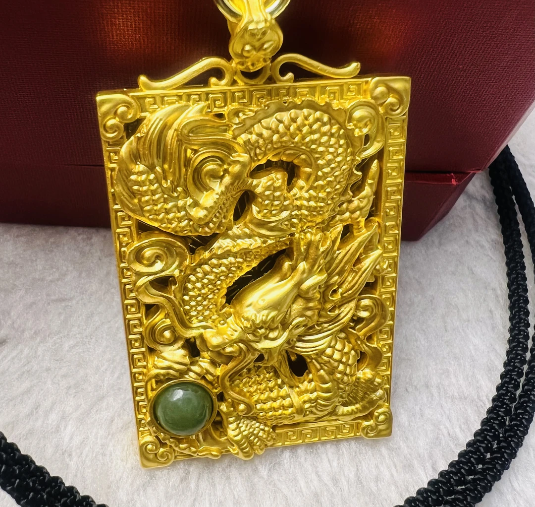 《高端精品》和田玉龙牌吊坠 一物一证