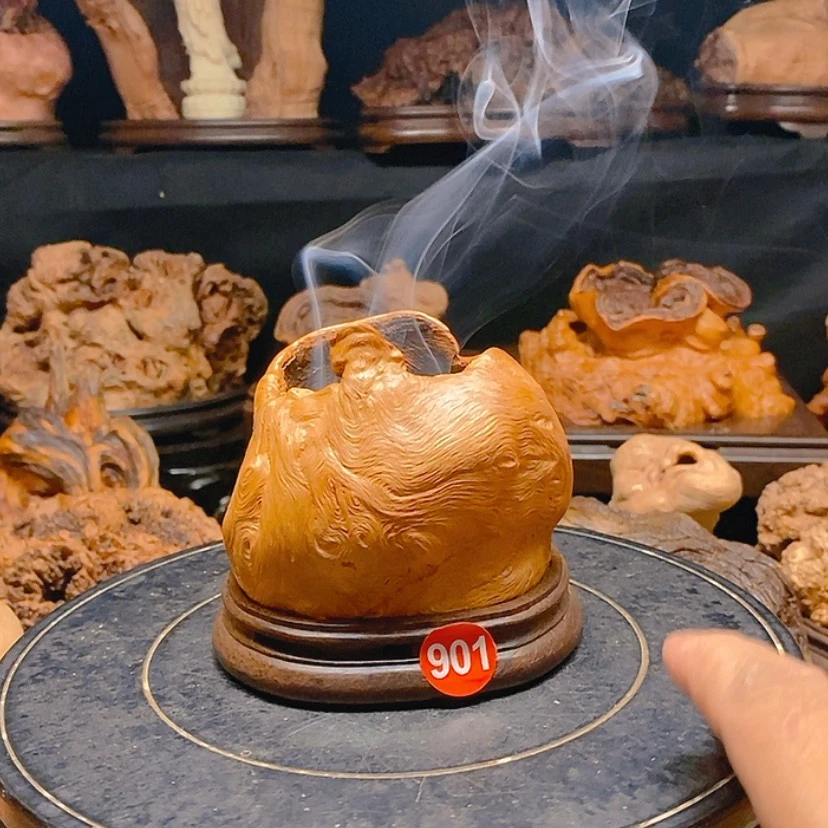 【闪购商品】901号荔枝木香炉工艺