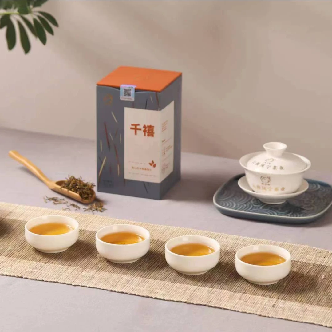 凤宁号2023年云南滇红茶 千禧 高山乔木细嫩芽头滇红茶100g花香