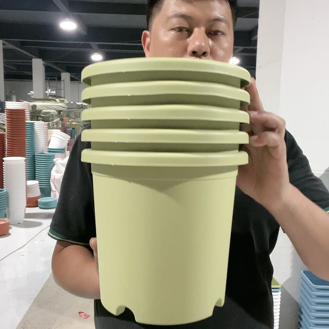 树脂20CM(含)-50CM(不含)再生料圆3号绿5个无托