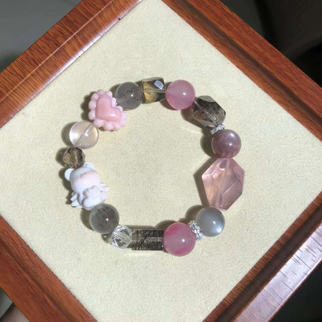 【不可方物】Y2K系列甜酷女孩拼色多宝水晶时尚手串