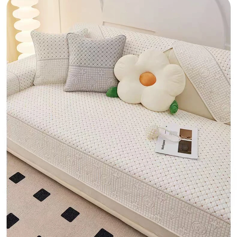 全棉水洗沙发垫四季通用