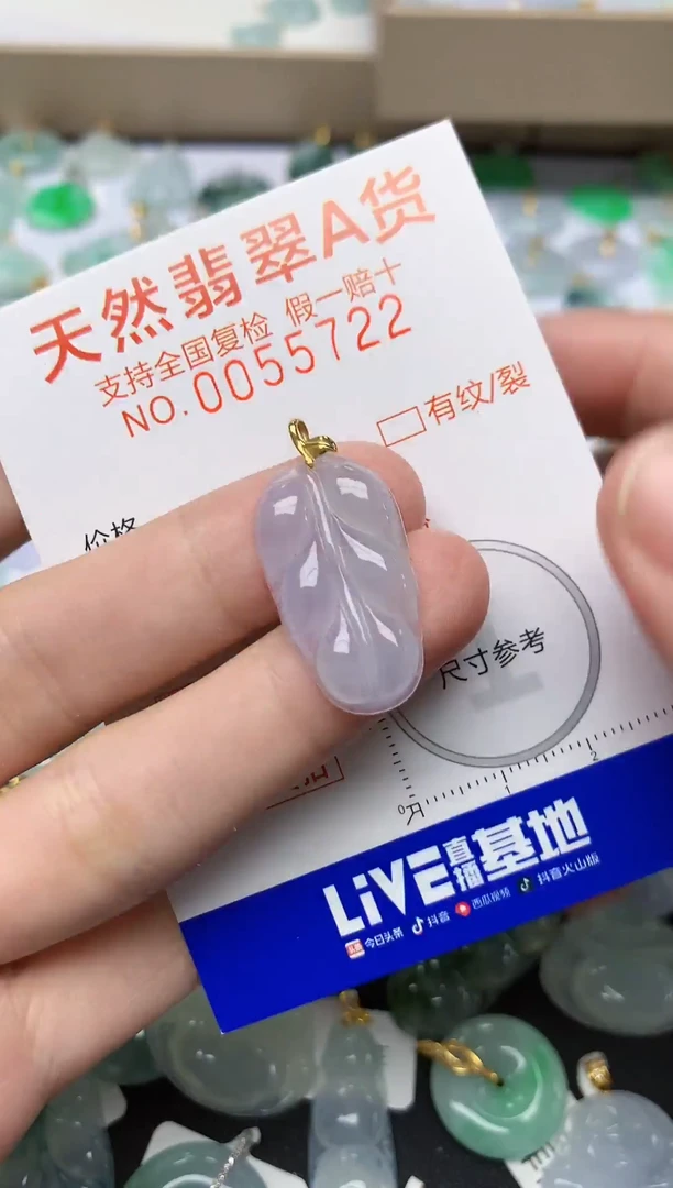 【闪购商品】翡翠颈饰18K金镶嵌297  天然A货翡翠