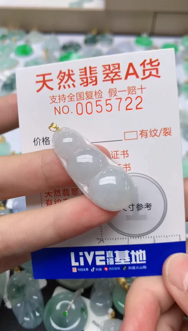【闪购商品】翡翠颈饰18K金镶嵌303  天然A货翡翠