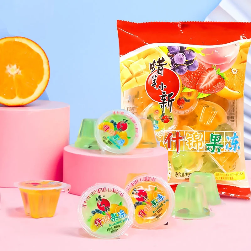 『超值2斤装』蜡笔小新 什锦果冻混合口味经典果冻0脂肪解馋零食