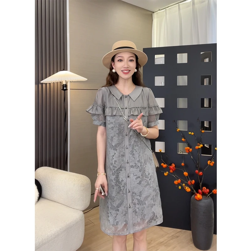 【诗诗轻奢推荐】比翼双飞   新款 2481时尚女装连衣裙 气质