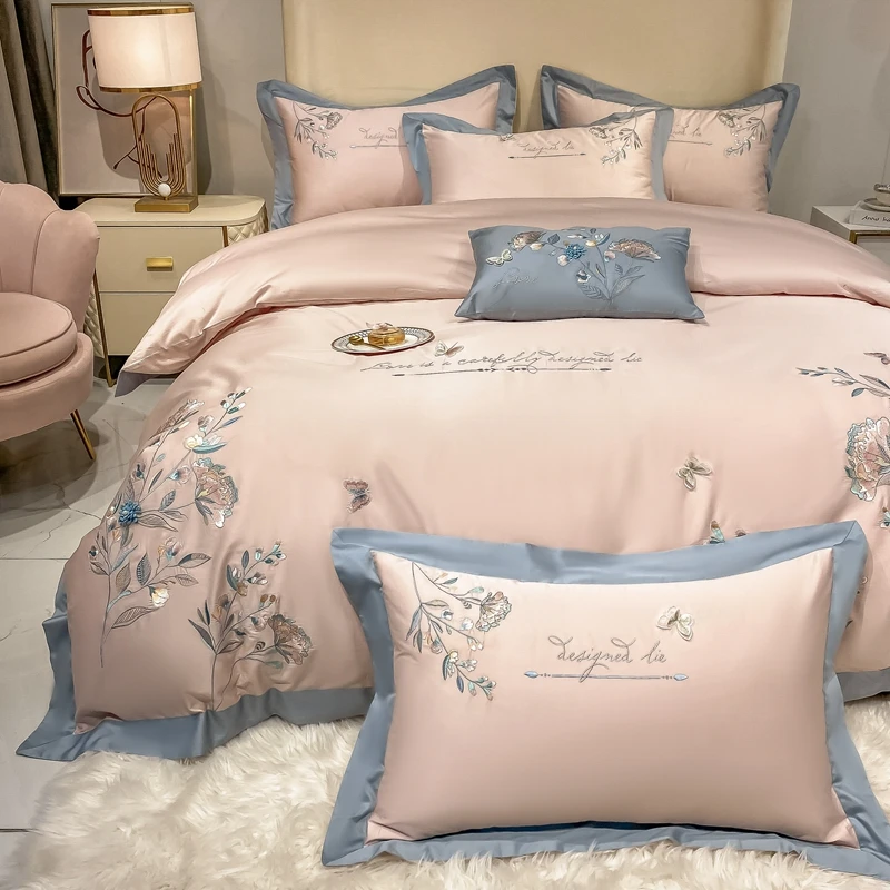 2024新款长绒棉四件套-蝶舞恋花