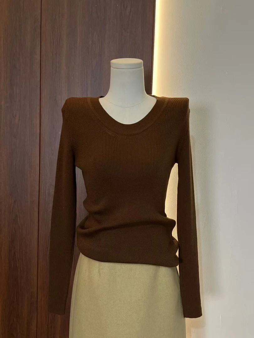 B0725乐子家  时尚百搭打底上衣