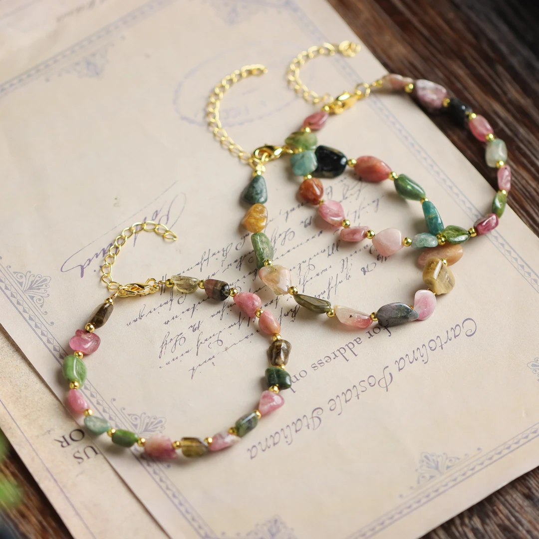 碧玺气质百搭时尚手工DIY送礼女款手链手饰（多样性发 发其一）